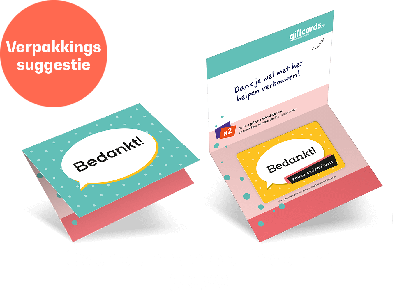 Cadeau Envelop Bedankt